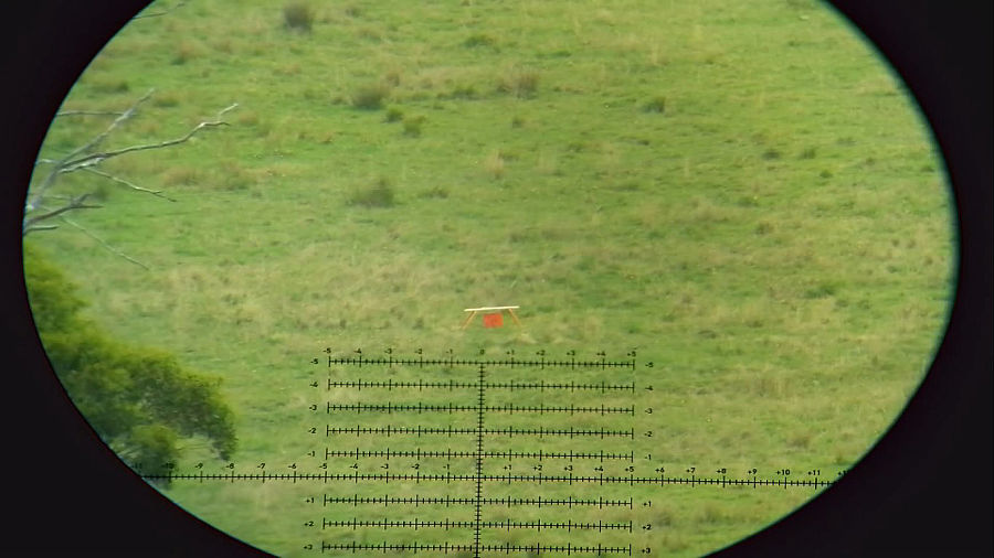 Bushnell Elite Tactical LMSS 8-40x60 usando la retícula